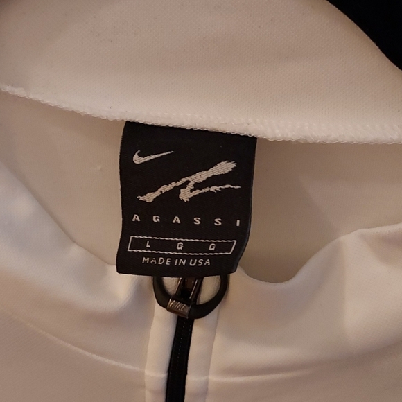 Nike Vintage Agassi Collection Half Zip Tennis Polo - Picture 2 of 9